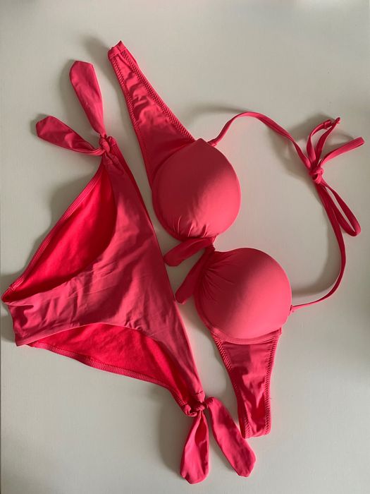 Oysho kostium kąpielowy góra od bikini różowy S