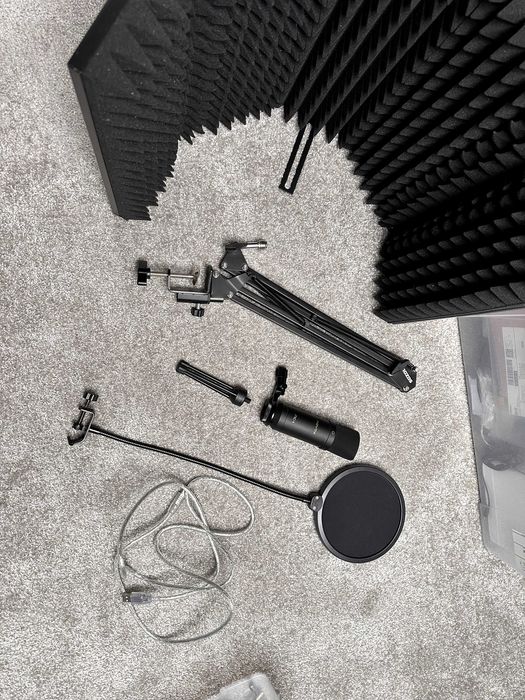 Mikrofon NOVOX NC-1 + statywy + filtr + osłona (komplet)