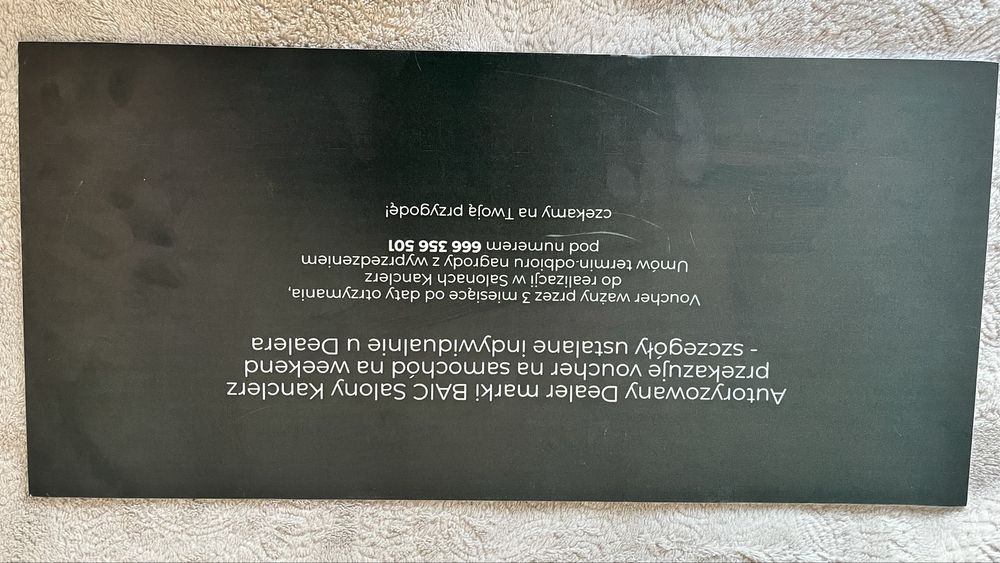 Voucher Kanclerz samochód na weekend