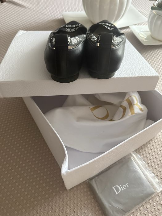 Baleriny Dior Jadore czarne 38