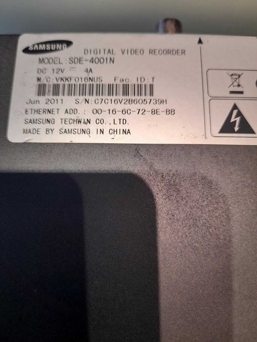 Sistema Video Vigilância Samsung Modelo SDE-4001N - Muito bom estado