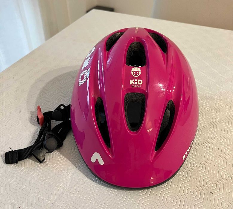 Patins Oxelo Criança Rosa + Proteções + Capacete