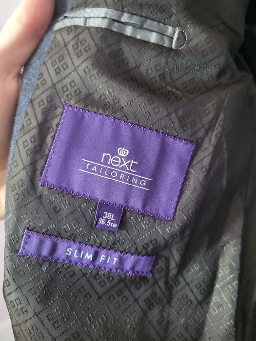 Next marynarka męska Slim Fit 38 granatowa