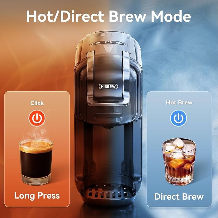 HiBREW H2B 5-em-1 Pod Coffee Maker - Compatível com 4 cápsulas de café