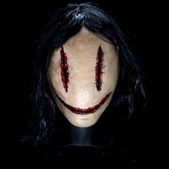 maska Halloween uśmiechnięty duch, zabójca