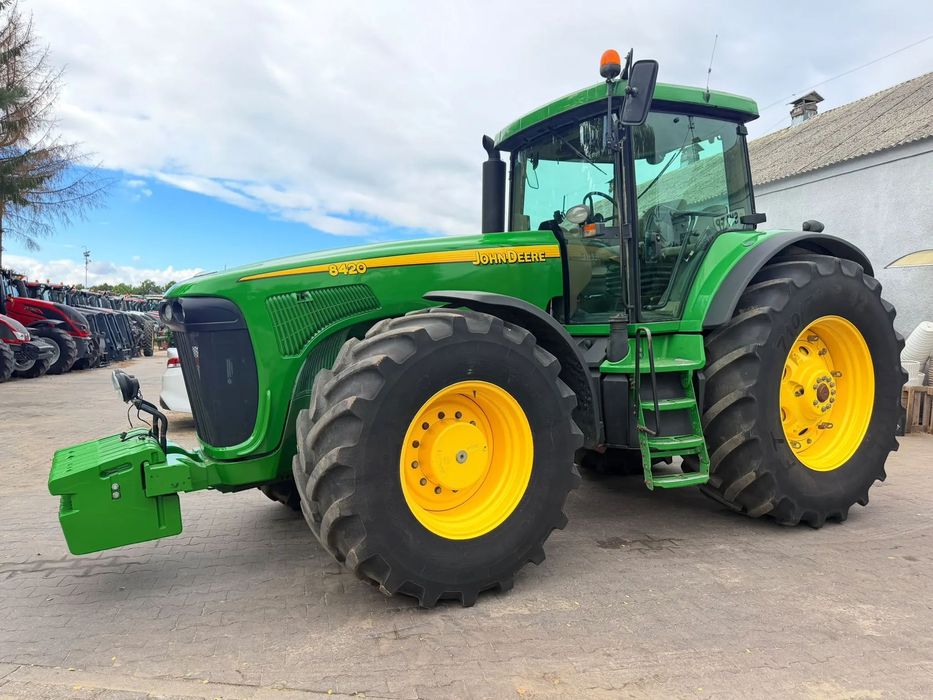 John Deere 8420  POWERSHIFT, 270/300 KM 8148cm3, 11350 kg wagi, miękka oś, pneumatyka,