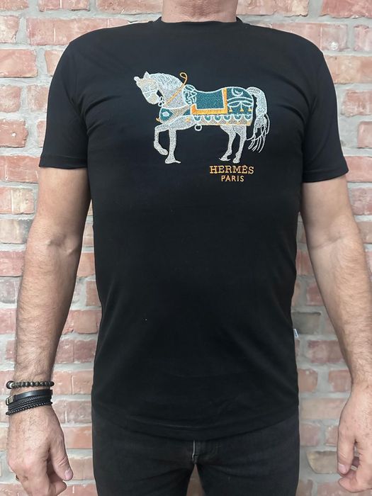 XXL czarny T-shirt meski