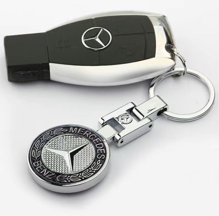 Металічний брелок Mercedes-Benz для ключів Мерседес-Бенц