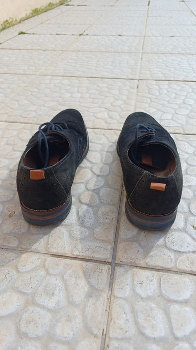 Sapatos formais azul em camurça - Homem - 40