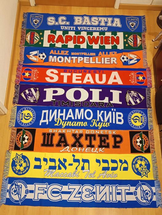 Cachecol - vários clubes de futebol internacionais novos, pede o teu!