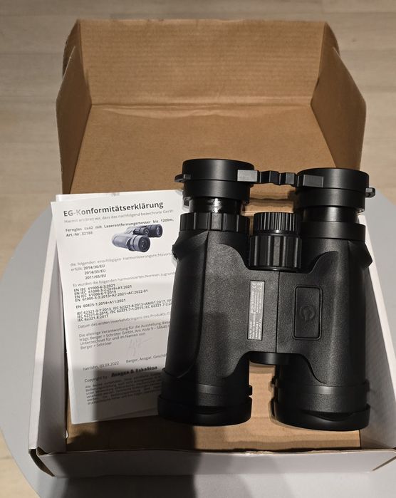 бинокль с  лазерным дальномером, Berger & Schnöten 8x42
Увеличение: 8x