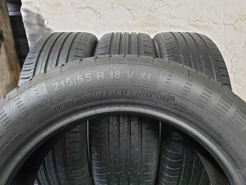 Cztery Opony letnie 215/55R18 7,3mm Continental ContiEcoContact 5