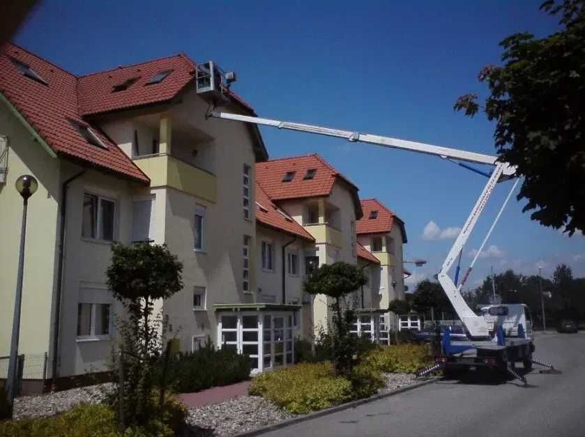 Podnośnik koszowy z operatorem wynajem prace wysokościowe