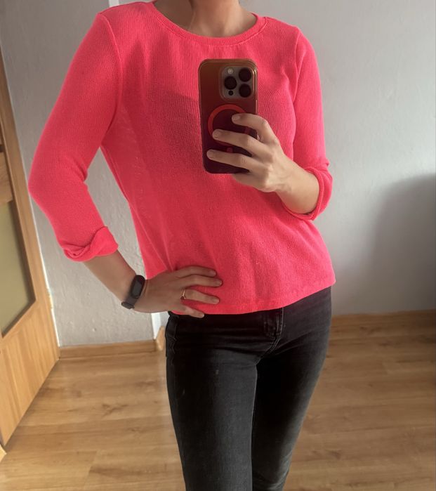 Sweter bluzka różowa