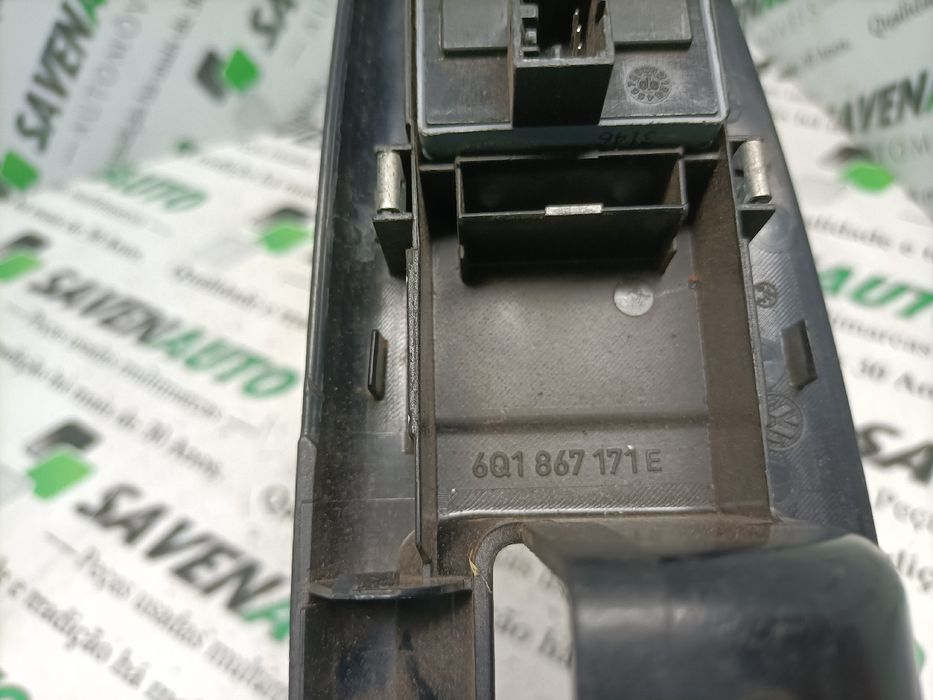 Comando / botão / interruptor vidros frente esquerdo VOLKSWAGEN Polo (