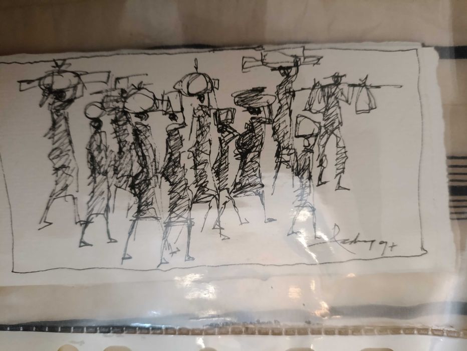 José Pádua - Tinta da China, Acrílico e Aguarela  ANO: 1997