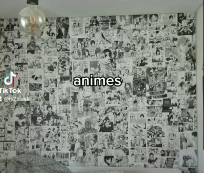 Painel em vinil de animes