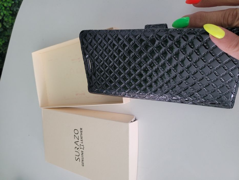 Etui Samsung notę 8 skóra lakierowana
