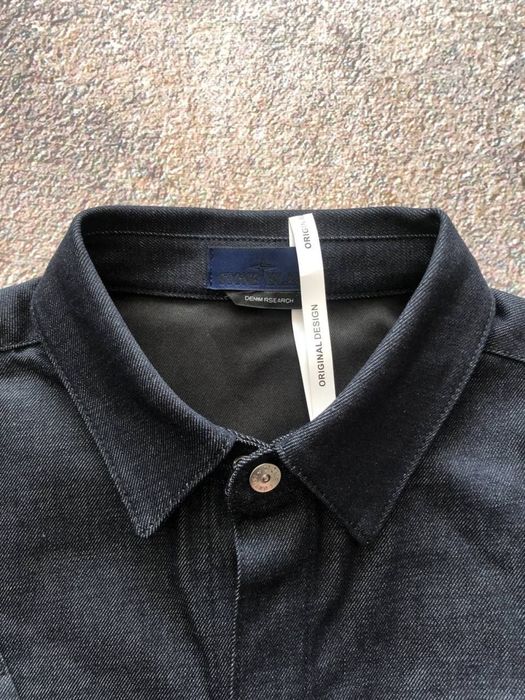 Stone Island Indigo Denim Over Shirt
