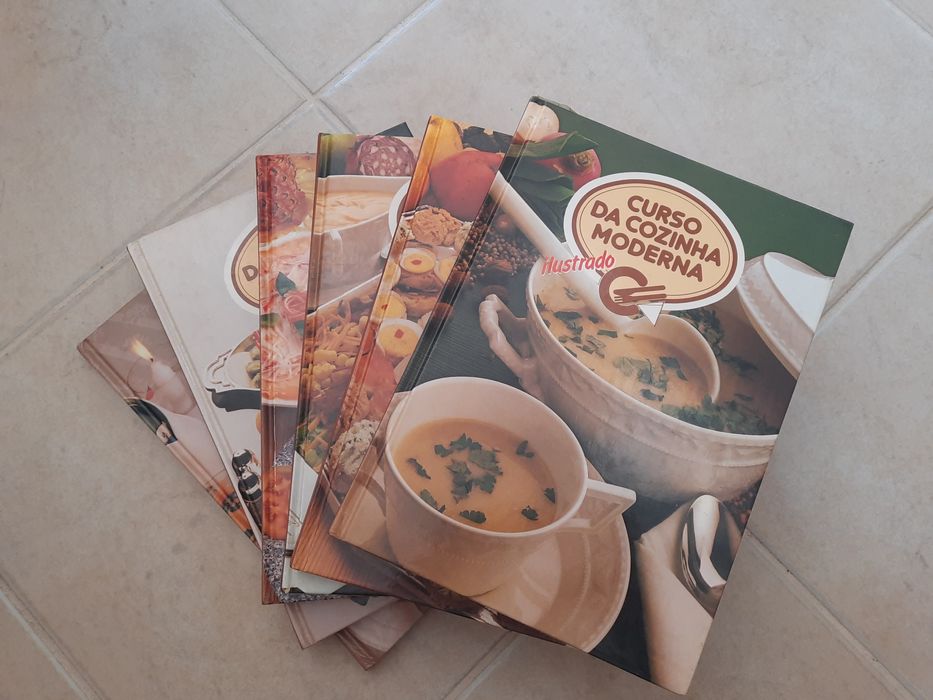 Coleção 6 livros"Curso da cozinha moderna"