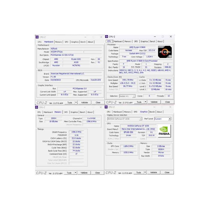 Super PC - Ryzen 5 3.5 - 16 GB DDR4 - 1 TB SSD M2 - GeForce GT 1030