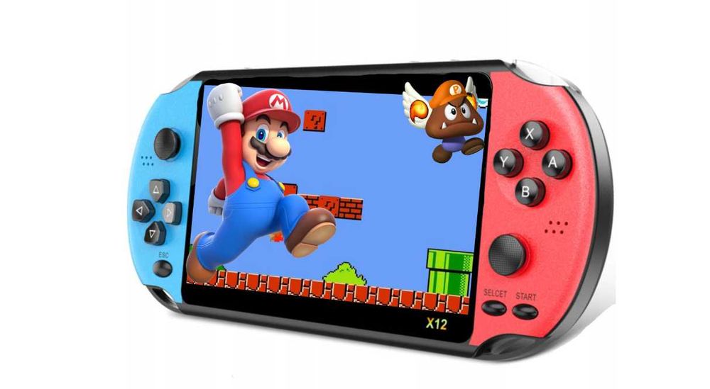 Profesjonalna KONSOLA Przenośna Do Gier x12 5,1" 5000 Gier PL (-20%)