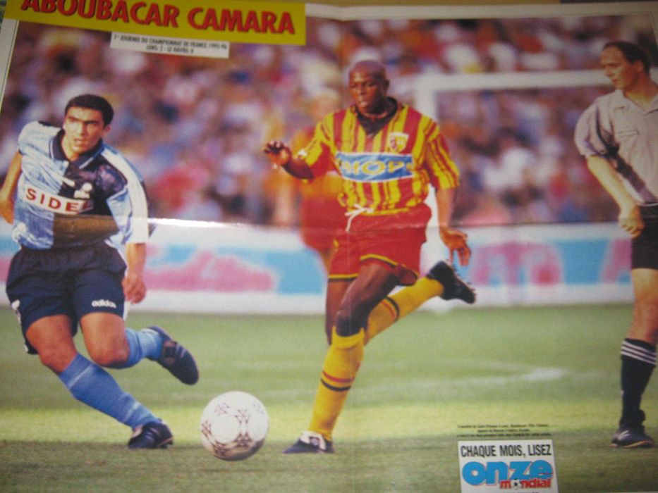 5 Posteres Futebol França Sauzee/PSG Nantes/Paille
