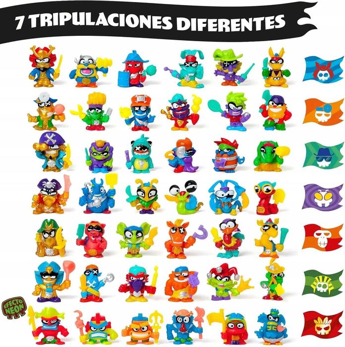 seria 3 PIRATIX Crazy Jungle Box 24 X Saszetka z Figurką + Akcesoria