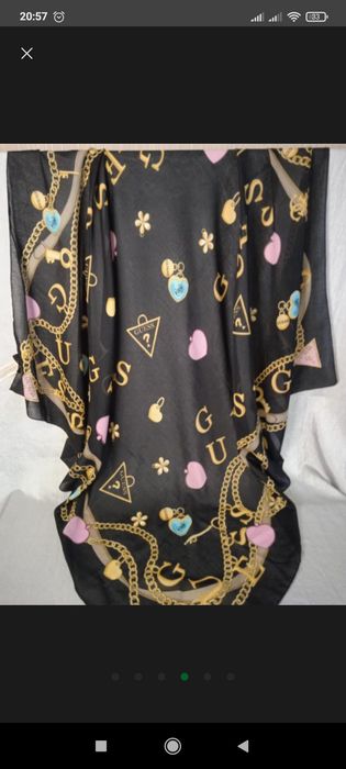 Платок большой бренд оригинал Guess
