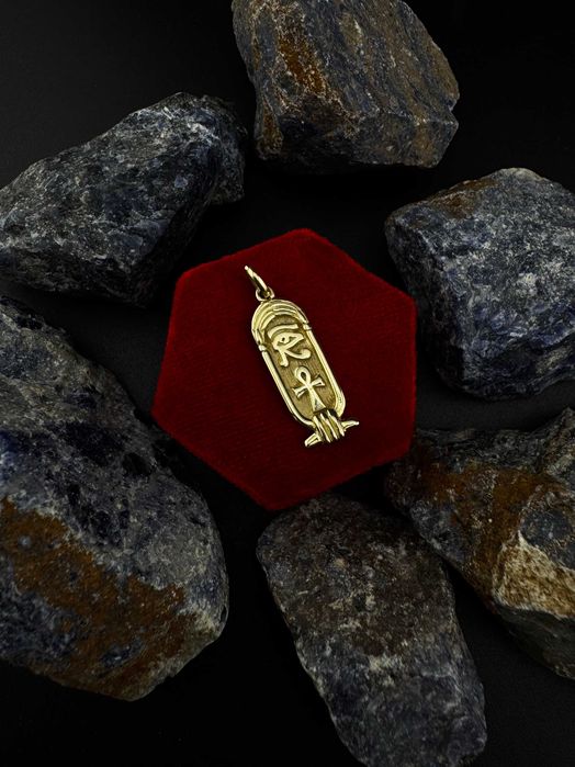 Złota Zawieszka wisiorek W Stylu Staro Egipskim JAK NOWA 585 2.33G (S)