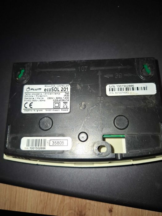 Sterownik solarny Plum ecoSol 201