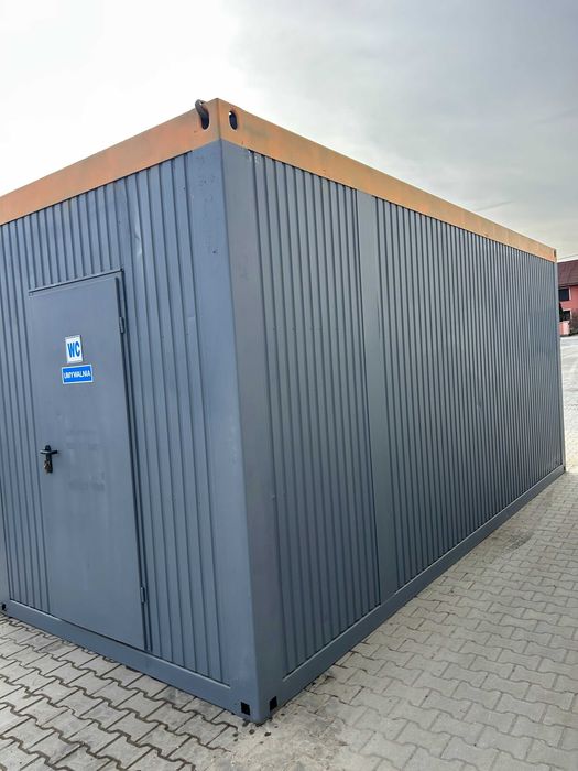 Kontener sanitarny z WC i umywalkami
