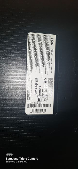 TCL 50P725 uhd 4k na części