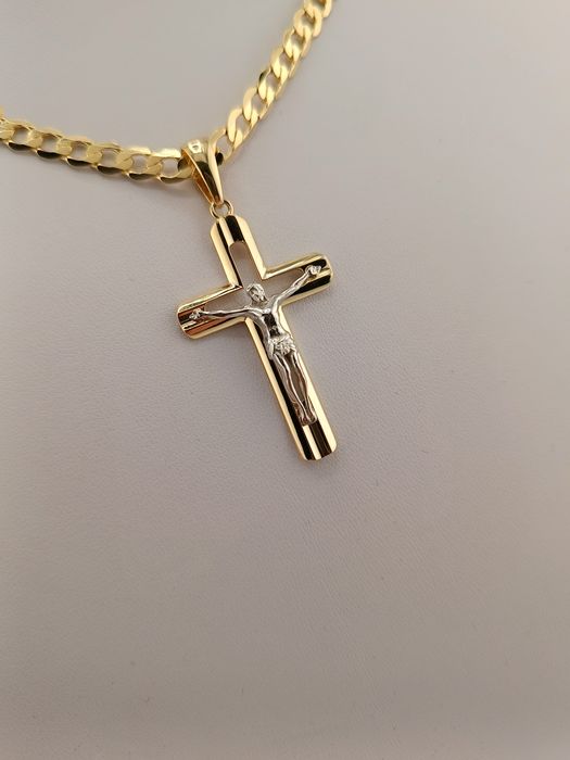 Złoty Krzyżyk Pr.585 14K Nowy