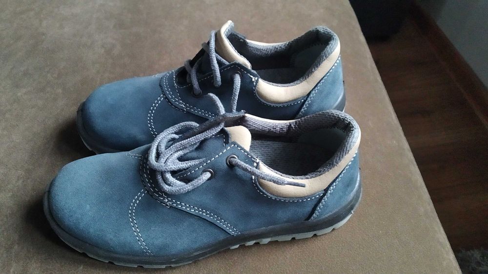 Skórzane buty sztolkapy robocze r.37