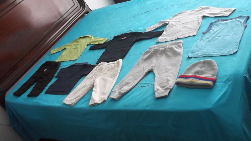 lote de roupa de bebé menino o gorro