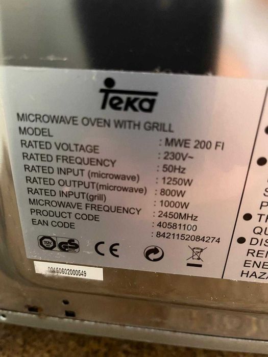 Microondas + Grill Teka MWE 200 FI