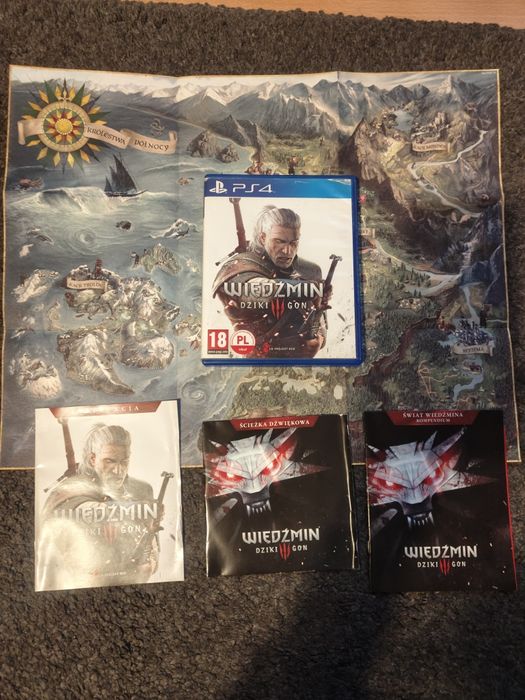 Wiedźmin - mapa, kompendium, ścieżka dźwiękowa / bez gry