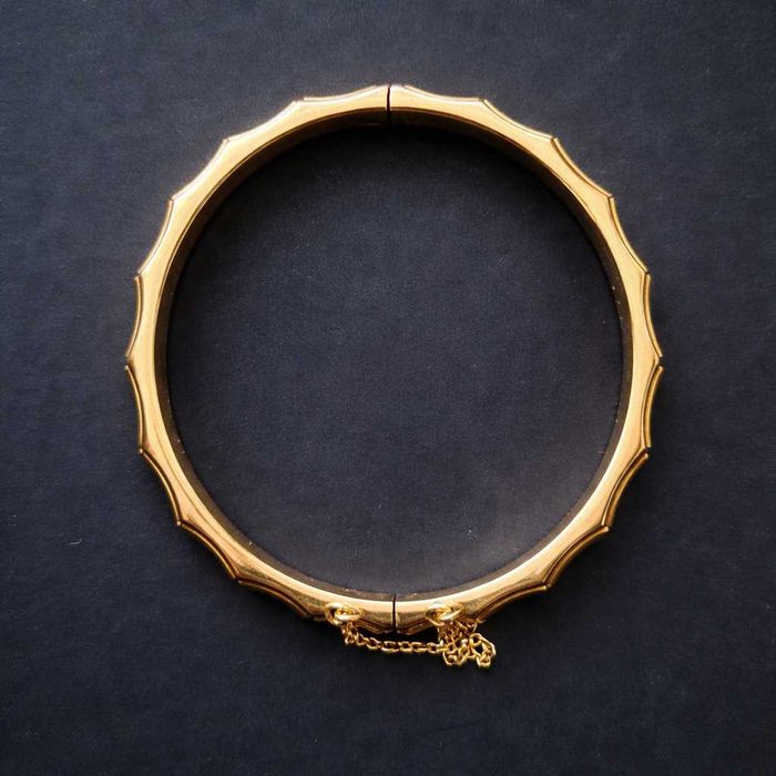 Bracelte em Ouro 19.2K com Corrente de Segurança