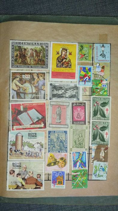 Coleção de selos antigos - raridades para colecionadores!