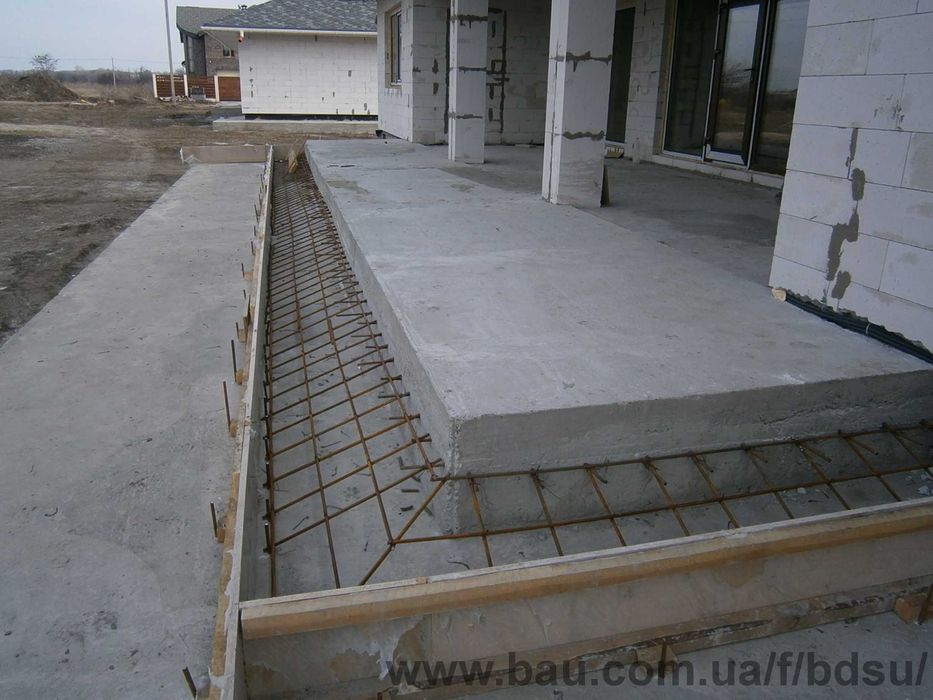Різноманітні бетонні роботи. Фундамент. Сходи. Пандус