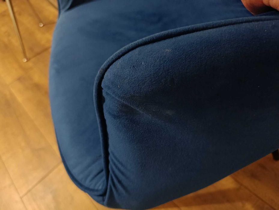 PILNE krzesło welurowe tapicerowane