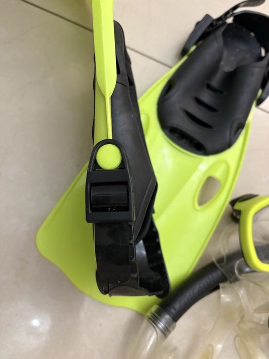 Regulowany zestaw do plywania nurkowania dla dziecka pletwy okulary