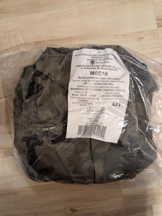 Mundur polowy wz. 124 L/mon S/XS nowy