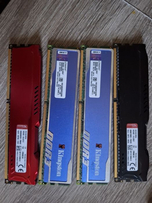 Karty RAM Fury Hyperx blu, Kingston