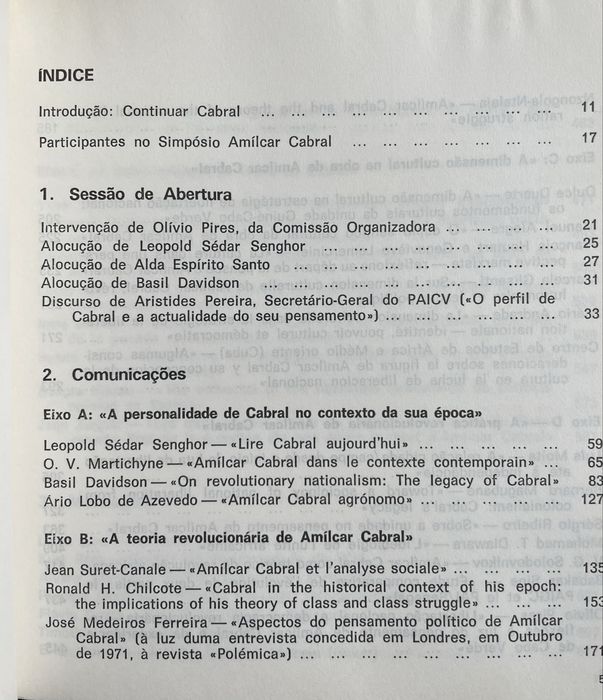 Continuar Cabral: Simpósio Internacional Amílcar Cabral