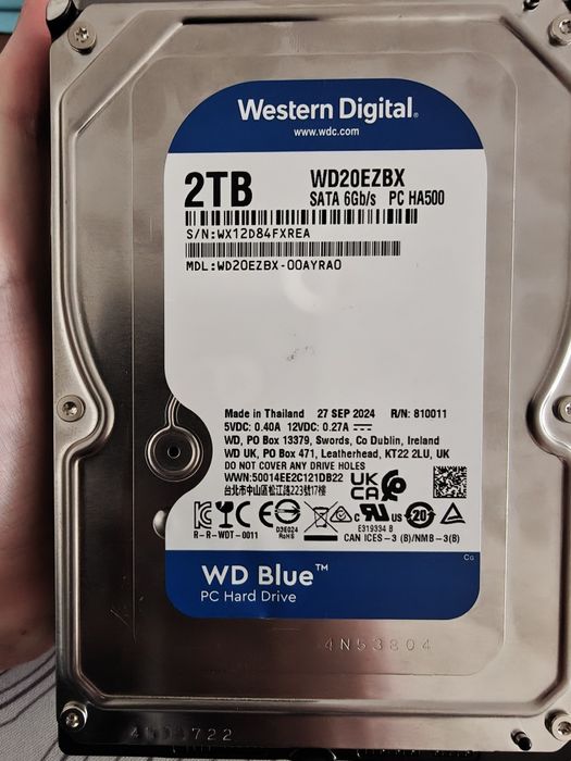WD Blue 2TB WD20EZBX В хорошем состоянии