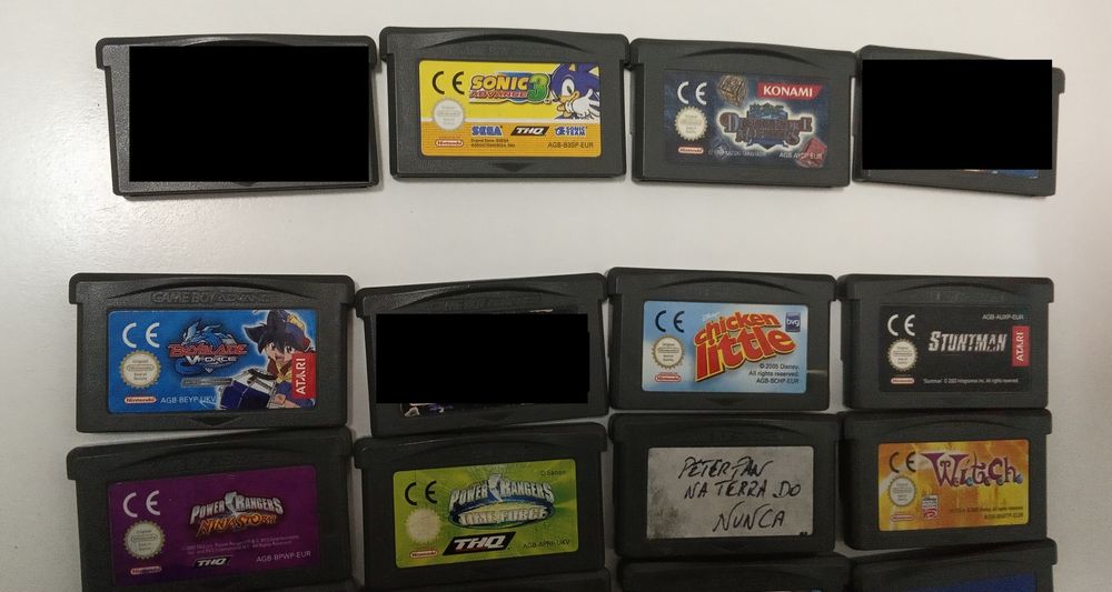 Vários Sonic 3 títulos Advance caixas bayblade, karate, Rayman Race,