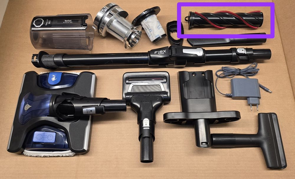 ORYGINALNY Wałek z łożyskiem i mocowaniem turboszczotki Tefal X-Force Flex  11.60  12.60  14.60 15.60