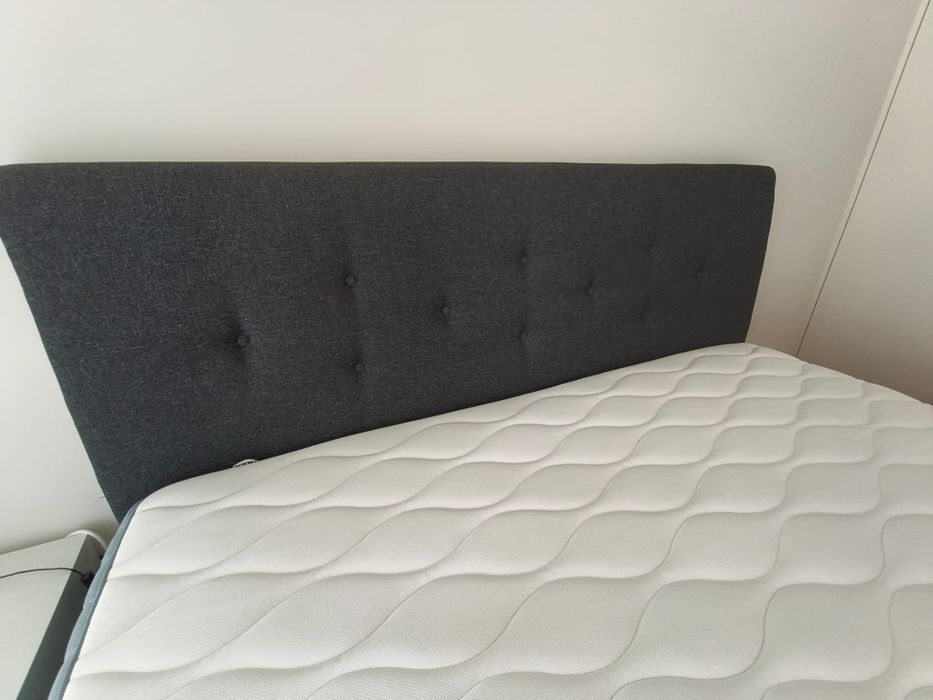 Cama estofada c/arrumação 180x200cm